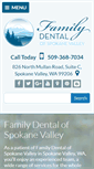 Mobile Screenshot of familydentalofspokanevalley.com